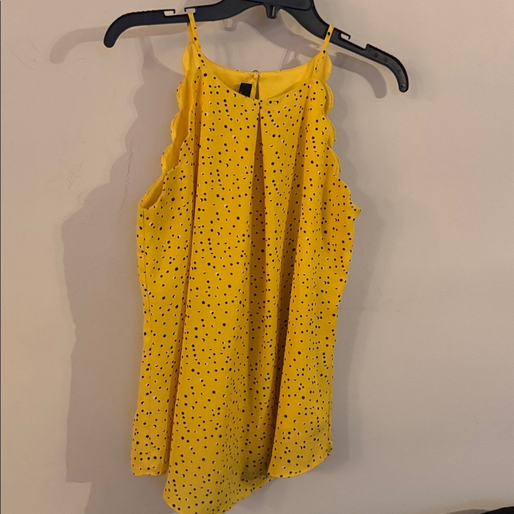 I.N. San Francisco Yellow Top with Black Dots